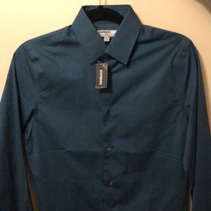 NEW, Express Men's XS Fitted Blue 1MX dress shirt